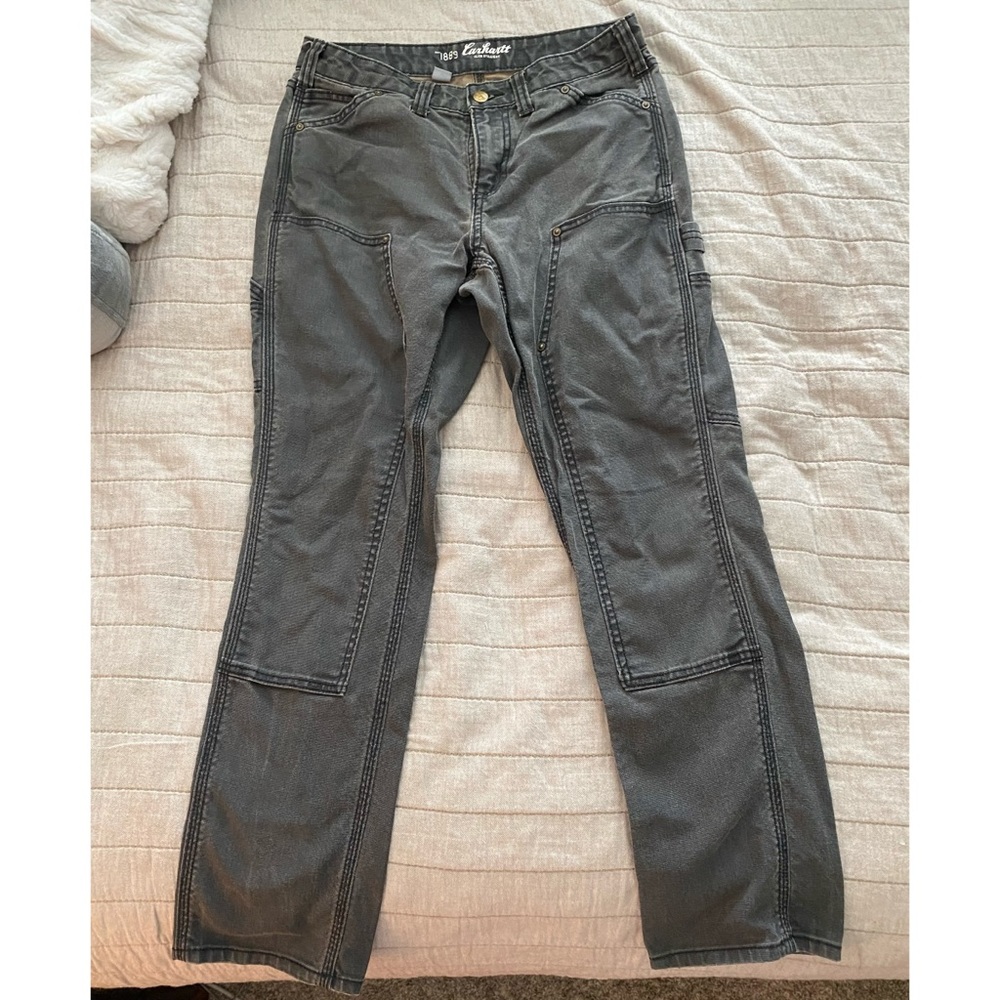 Carhartt Slim Fit Dungaree Gray 6 Short